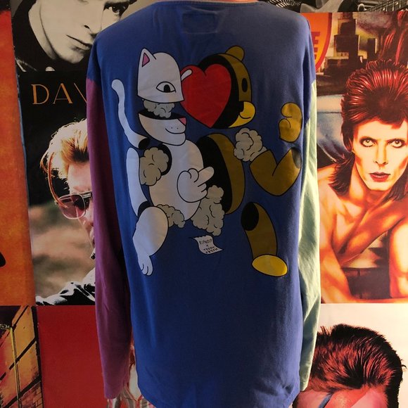 Ripndip x Teddy Fresh 2.0 colorblock long-sleeve T-shirt - Picture 8 of 16